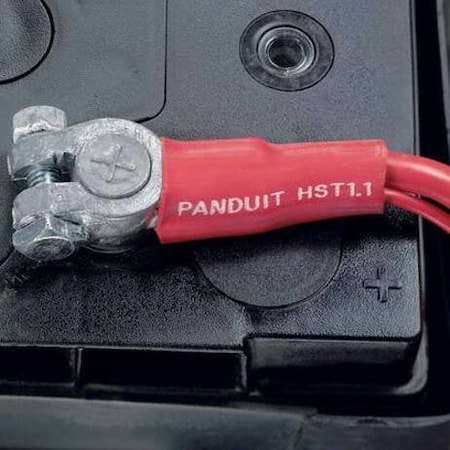 Panduit Adhesive Lined Heat Shrink Tube, Thick Wall, 3:1 I.D. Shrink Ratio, Red, 48 in, 5 PK HST0.8-48-5-2Y